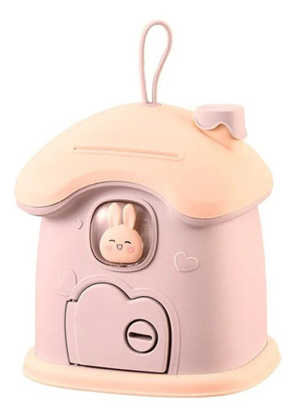 Alcancia Forma 3d Cute Almacena Monedas Y Billetes Manija 0