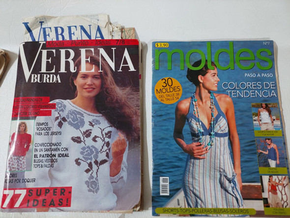 Revista  Verena Burda Y Moldes Vintage Lote 0