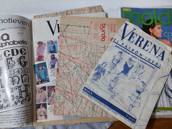 Revista  Verena Burda Y Moldes Vintage Lote 1