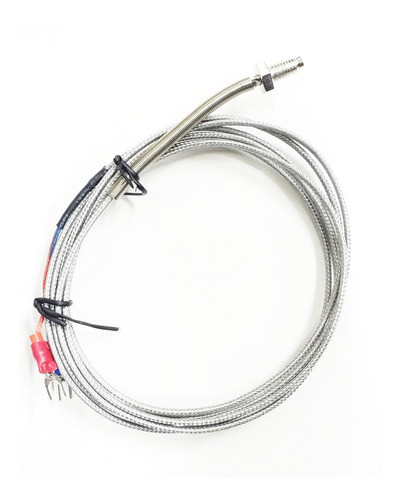 Termocupla Tipo J, Rosca 1/4, 1 Metro, Tornillo 0