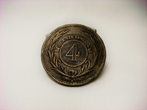 4 Centesimos Uruguay 1869 0