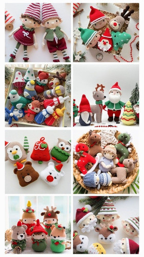 Patrones Amigurumis. Set Total Navidad! En Inglés. 0
