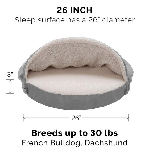 Furhaven 26  Cama Redonda De Espuma Viscoelástica Para Perro 1
