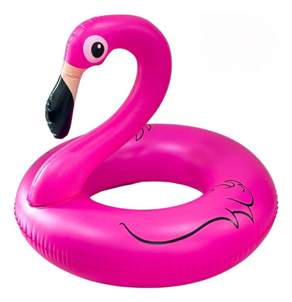 Boia Inflável De Flamingo Rosa C/ Led Importway Para Piscina 0