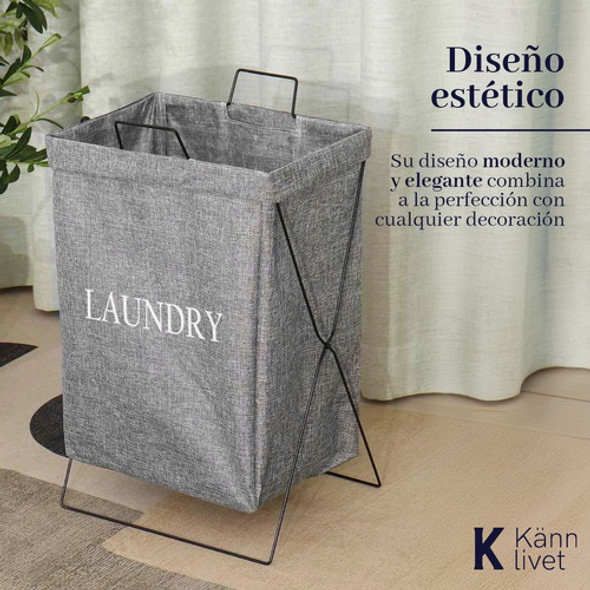 Cesto Canasto Ropa Sucia Manija Organizador Plegable Tapa !! 1