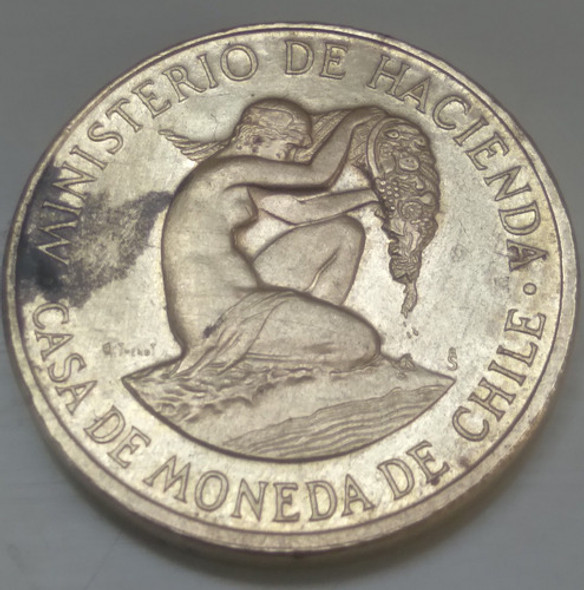 Medalha Ficha Casa Da Moeda De Chile 1991 1