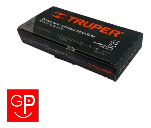 Clavos Para Clavadora Neumática Truper 3/4'' 19mm 5000pz G P 1