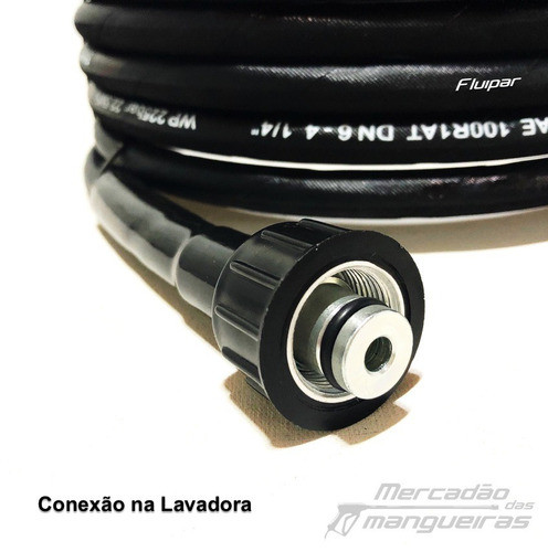Mangueira Trama Aço Lavadora Wap Ousada Plus 2200 - 10metros 1