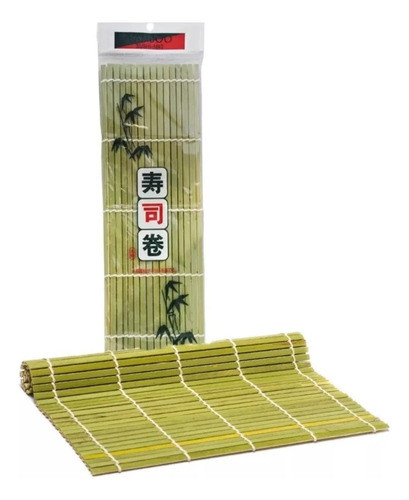 Esteira Bambu Sudarê Quadrada Sushi Mat 27x27 - T. Foods 0