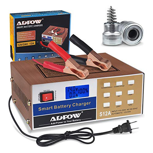 Cargador De Batería Inteligente Adpow Automotriz 12v 24v 12a 0