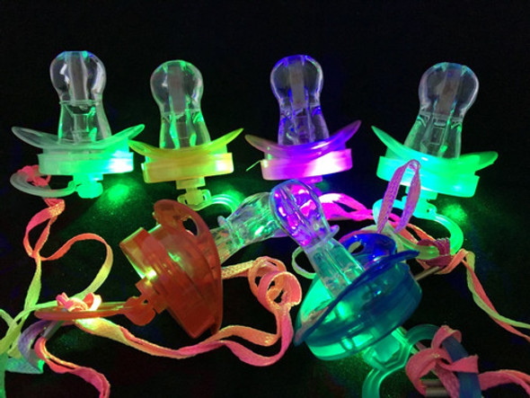 Silbato Chupete Luminoso Led Pack X 5 Colgantes Con Luz 1