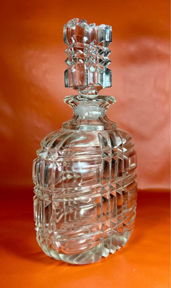 Antigua Whiskera Artdeco | Whisky | Fino Vidrio Prensado 1