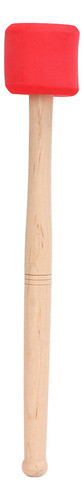 Drum Beater Mallet Maple Handle Drumstick Comfortable Grip 0