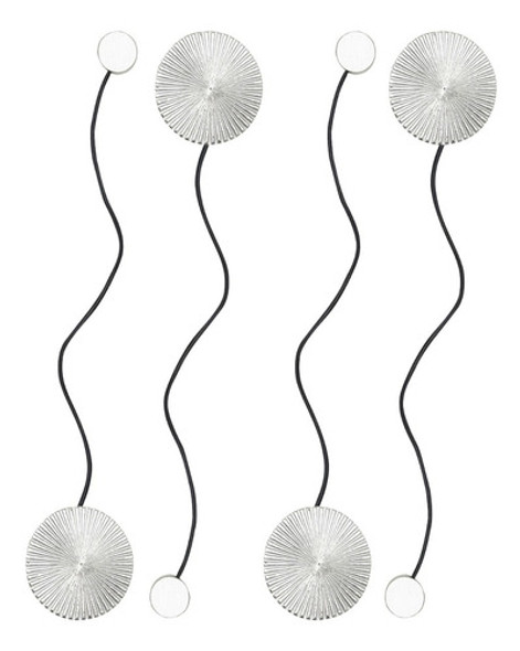 Sujetador De Cortinas Borlas Colgante Decorativo Imantado X4 0