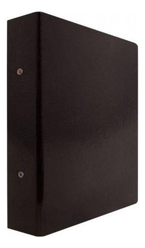 Carpeta Fibra Negra Util-of Tamaño Esquela Anillos 2 X 30mm 0