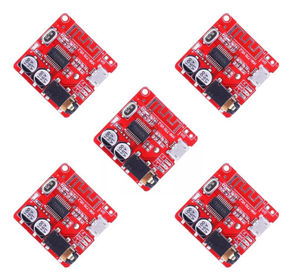 Modulo Audio Receptor Bluetooth 5.0 Estereo Usb  Pack X5 0