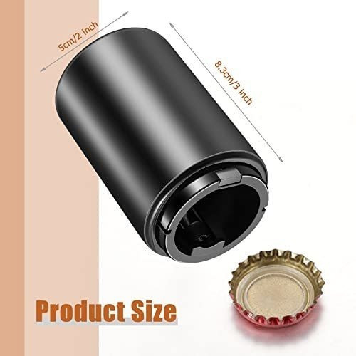 Destapador De Botellas Magnetico 12 Unidades- Negro 1