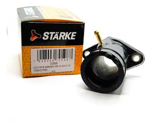 Coletor De Admissão Ybr 125 Xtz 125 Com Catalizador Starke 1