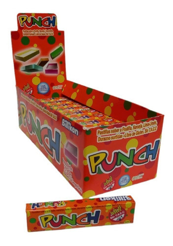 Caja X 60 Pastillas Punch Golosinas Souvenirs Piñata 0