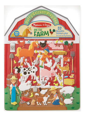 Conjunto De Juego De Pegatinas Hinchadas De Melissa Y Doug O 0