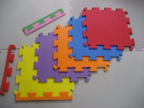 Kit 04 Peças Tatame Eva Infantil 50x50 Cm 10 Mm Varias Cores 1