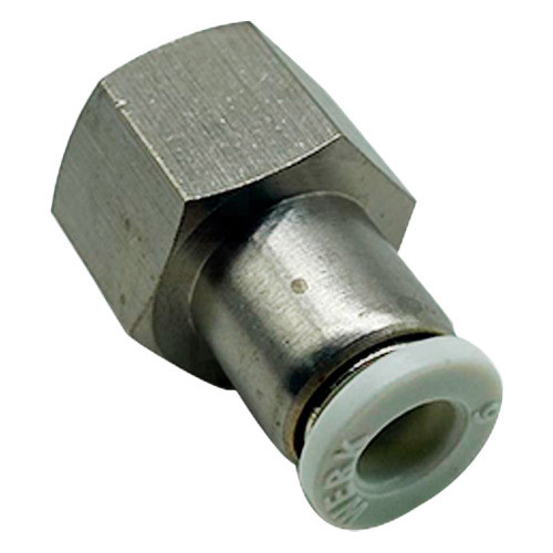 Conexão Pneumática Reta Fêmea Engate Tubo 6mm Rosca 1/4 Bsp 0