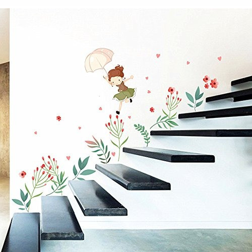 Dktie Kids Room Decor Calcomanías De Hadas De Flores Para Pe 1