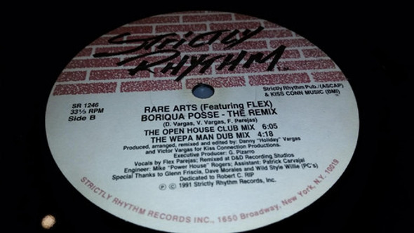 Rare Arts Feat Flex Boriqua Posse Remix Vinilo Maxi Usa 1991 0
