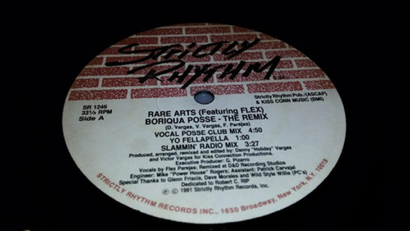 Rare Arts Feat Flex Boriqua Posse Remix Vinilo Maxi Usa 1991 1