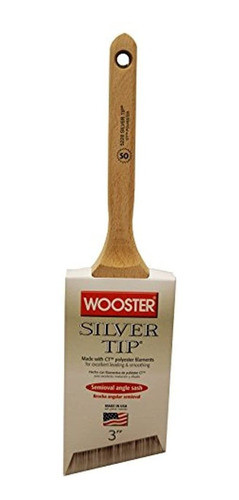 The Wooster Brush Company 52283 Silver Tip Semioval Thin Ang 0