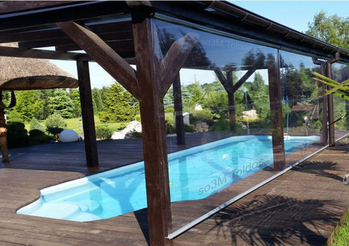 Kit Toldo Cortina Transparente 2,70m Largura X 2,05m Altura 1
