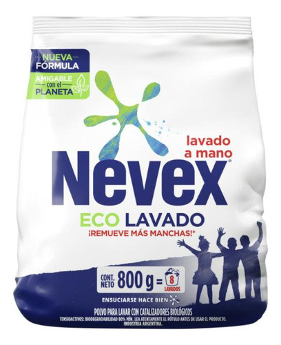 Nevex Polvo Lavado A Mano 800g 0