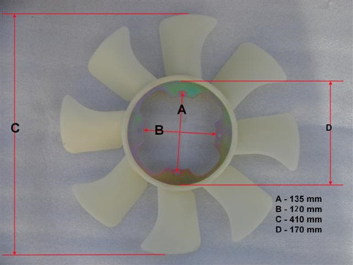 Paleta Ventilador  Nissan Ld28 80-86 0