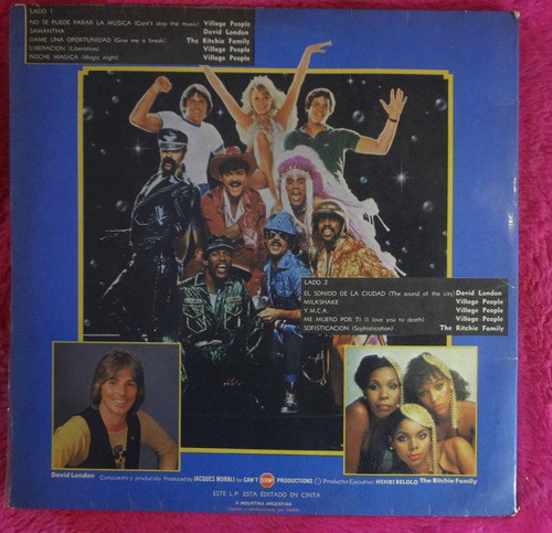 Village People No Se Puede Parar La Musica Vinilo Lp 1