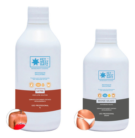 Kit Bronzeamento Artificial Kwr Ultra 1l + Gelado 250ml 0 Kit Bronzeamento Artificial Kwr Ultra 1l + Gelado 250ml 0