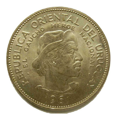 Tp Moneda De $10.- Gaucho De Plata 1961 En Impecable Estado. 0