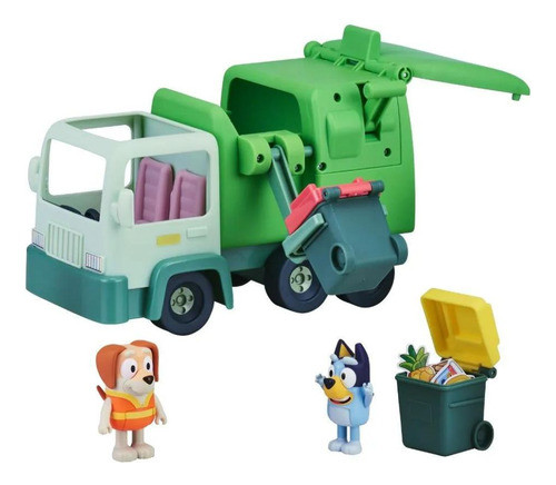 Veículo Caminhão De Lixo Bluey 5 Peças C/ Articulação 7930 0