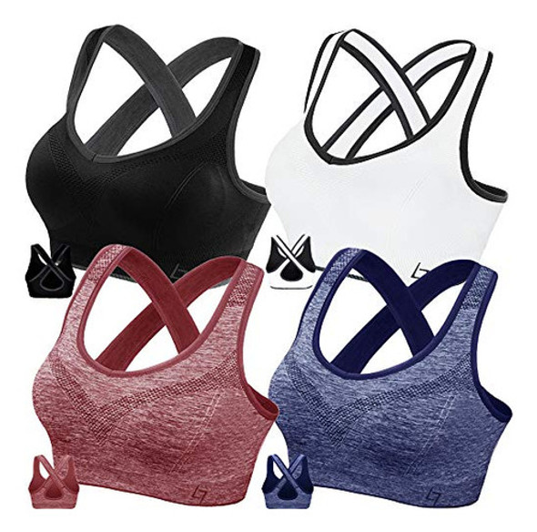 Fittin Sujetadores Deportivos Con Espalda Cruzada Para Mujer 0