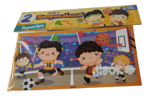 2 Rompecabezas Infantil De Deportes X8 Piezas - Jibuk 0
