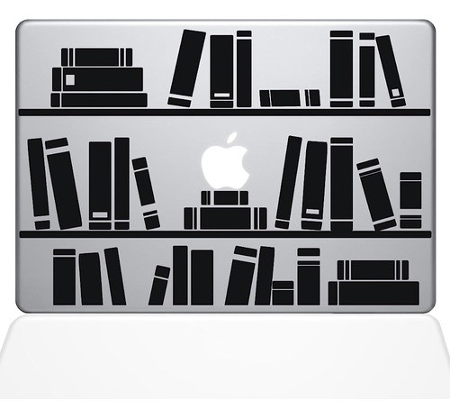 La Calcomanía Guru 1649-mac-15x-bla Bookshelf Library Cal 0