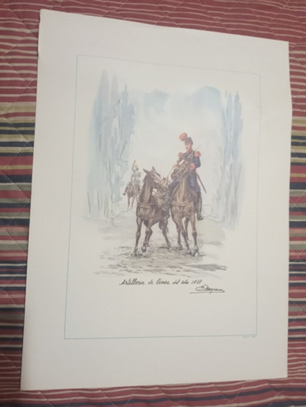 Lamina Marenco Artilleria De Linea Del Año 1888 - 1967 1