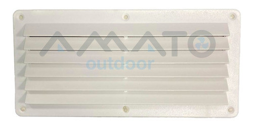 Rejilla Ventilación Plástica Rectangular 12,5x26cm Motorhome 0