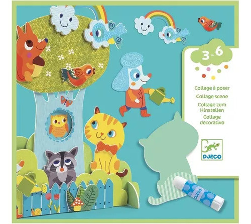 Collage Decorativo - Djeco - Dj09877 - 3 A 6 Años 0