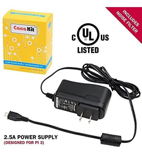 Fuente De Alimentación/adaptador/cargador Canakit 5v 2.5a 1