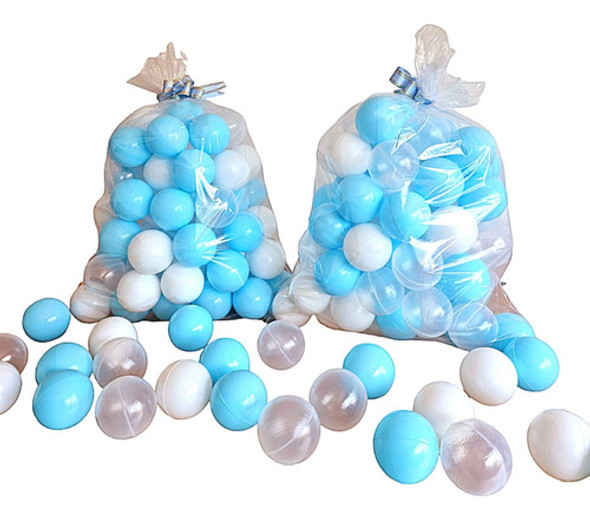 200 Bolinhas De Piscina Pequeno Principe Azul Branco Menino 0