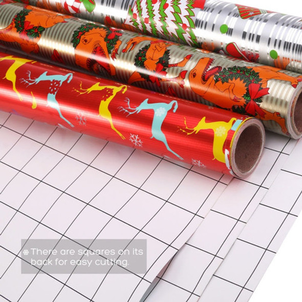 Unomor 3 Rollos De Navidad Diy Regalo Envoltura Papel Regalo 1