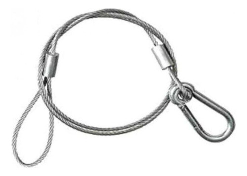 Linga Cable De Seguridad Acero Galvanizado 3mm X 75cmpls 0