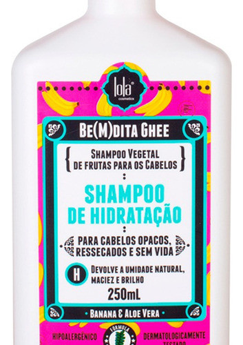 Lola Bemdita Ghee Shampoo Vegetal Hidratante Vegano X 250ml 1