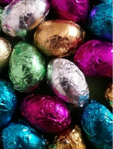 Huevos De Pascuas N°4 Chocolate Macizos C/confites Por Mayor 0