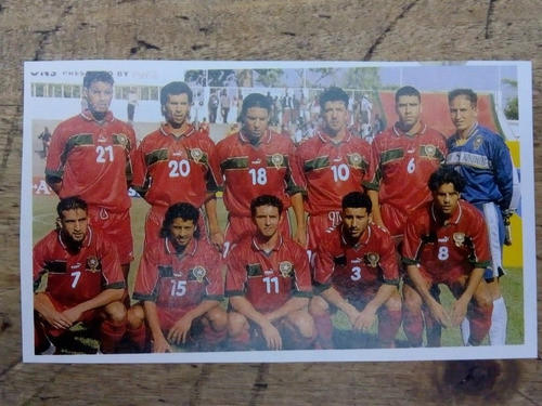 Recorte Selección Fútbol Marruecos 1998 0